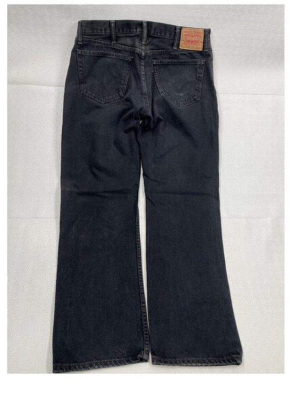 Levi’s 505 Straight Fit Black Faded Vintage Retro Denim Jeans Men's Actual 38x30